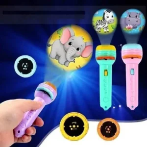 PAHALTOY Projector light Torch Kids Story Toy for Toddlers Mini 3 Slides (Multicolor)