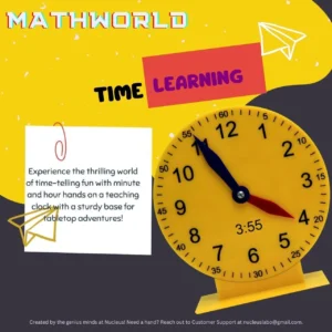 THE LABWORLD Kids Time Learning Clock Dummy Educational Toy (Yellow, Yellow)