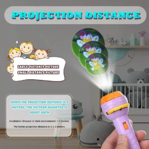 PAHALTOY Projector light Torch Kids Story Toy for Toddlers Mini 3 Slides (Multicolor)