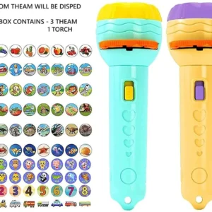 PAHALTOY Projector light Torch Kids Story Toy for Toddlers Mini 3 Slides (Multicolor)