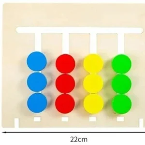 Akvanar New Wooden Four Color Matching Game | Learning and Educational Toys for Kids (Multicolor)